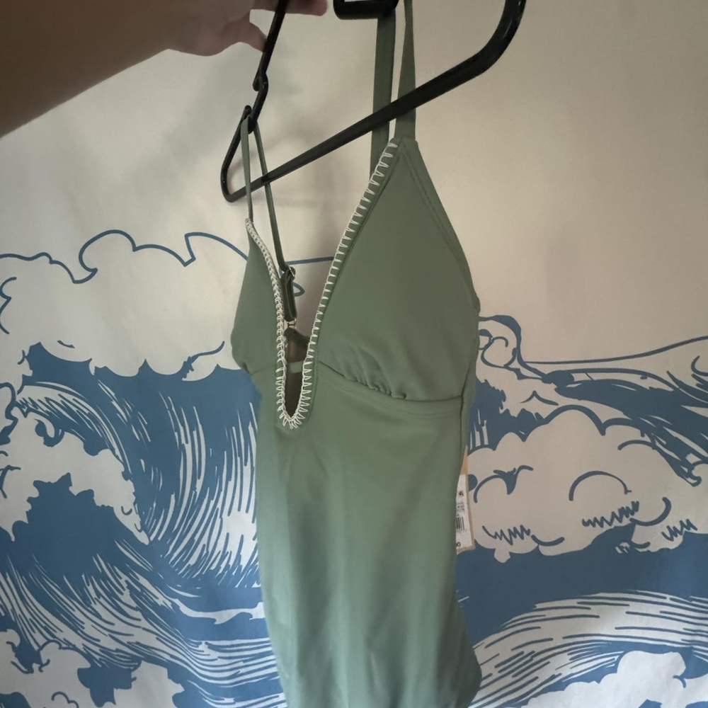 NWT sage green one piece with adjustable straps - Picture 2 of 8